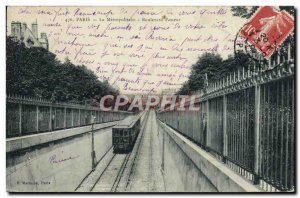 Old Postcard Paris Le Metropolitain Metro Boulevard Pasteur