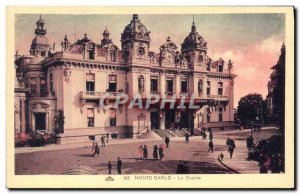 Old Postcard Monaco Monte Carlo Casino