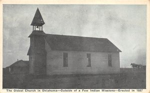 The Oldest Church In Oklahoma Erected In 1887 - Claremore, Oklahoma OK