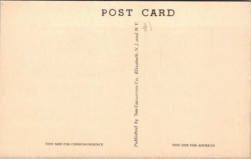 Vtg Thomaston Connecticut US Post Office 1930s Unused Postcard