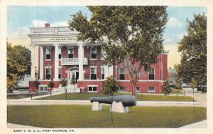 FORT MONROE, VA Virginia   ARMY YMCA BUILDING   Military  c1920's Postcard