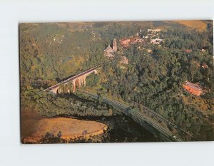 Postcard Aerial view of Balboa Park California Tower and Cabrillo Bridge CA USA