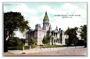 Adams County Court House Building Quincy Illinois IL UNP DB Postcard Y6