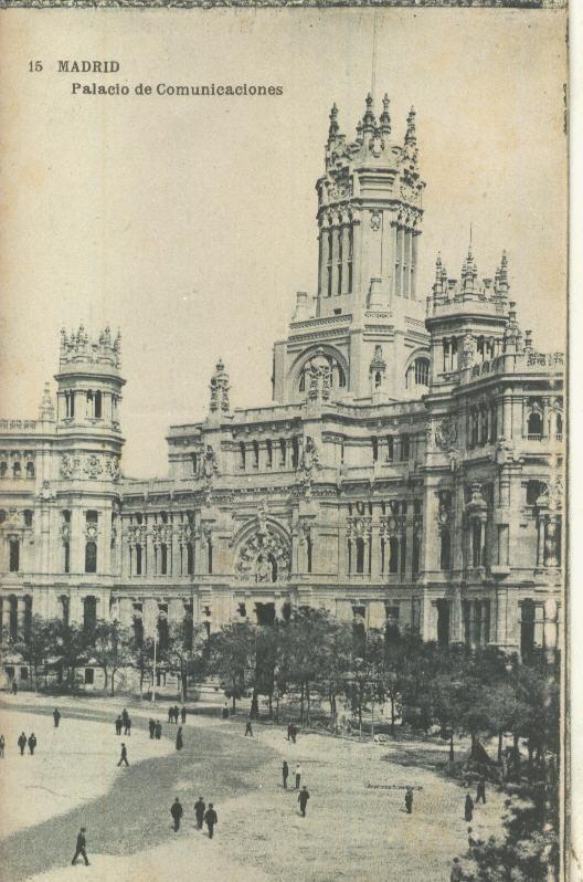 Postal B/N 0217 : Palacio de Comunicaciones de Madrid