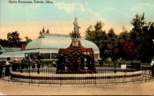 Ohio Toledo The Opitz Fountain Curteich