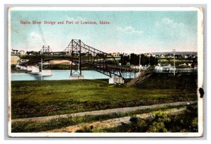 Snake River Bridge Lewiston Idaho ID UNP WB Continental Postcard O21