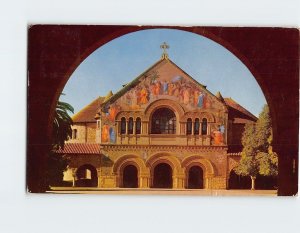Postcard Stanford Chapel Palo Alto California USA