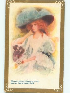 Divided-Back PRETTY WOMAN Risque Interest Postcard AA8682
