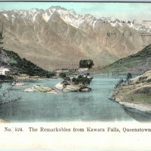 1906 Queensland, NZ Remarkables Kawarau Falls Litho Photo Postcard Kawara A43