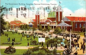 Government Building Canadian National Exhibition Toronto Canada Antique Postcard 