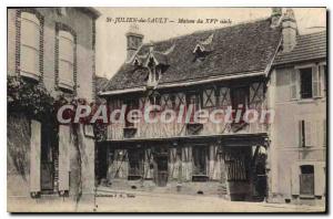 Postcard Old St Julien du Sault House the XVI century