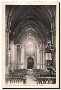 Old Postcard Old Postcard Army War 1914-1915 Gerbeviller Interior of the Church