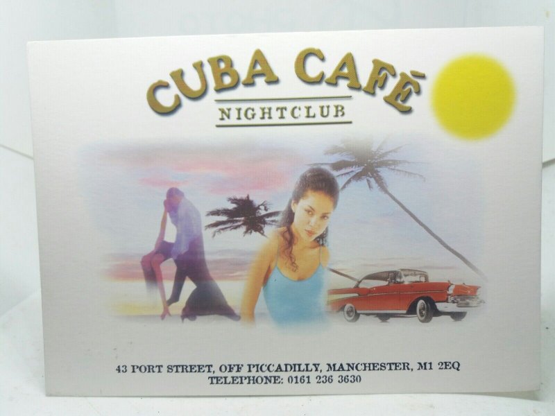 Cuba Cafe Nightclub Port Street Manchester Vintage Postcard Club Salsa Dance