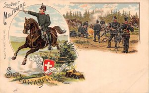 Swiss Military Switzerland Soldatengruss Vintage Postcard AA68609