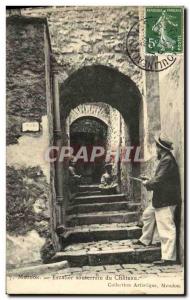 Old Postcard Meudon underground staircase Chateau