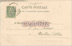 Old Postcard Lake Puy de Dome La Bourboule (map 1900)