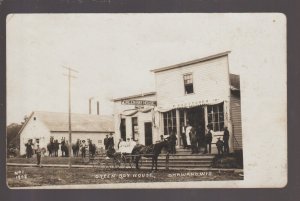 Shawano WISCONSIN RPPC 1908 GREEN BAY HOUSE Hotel Store MAIN STREET WI KB