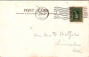 Postcard Creve Coeur Club in Peoria, Illinois