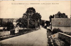 CPA Env. de DREUX-Fermaincourt-La Rue principale-Route d'Anet (184387)