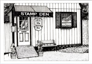 Memphis, TN Tennessee  THE STAMP DEN  Store~Auction Advertising  4X6 Postcard