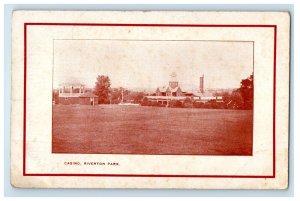 1907 Casino Riverton Park Portland Maine ME Bridgton Maine ME Postcard 