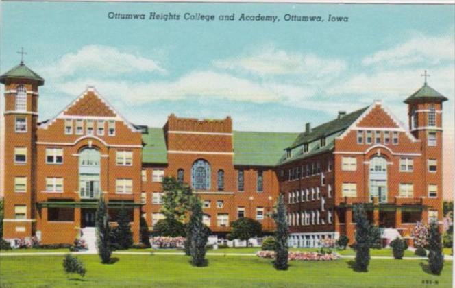 Iowa Ottumwa The Ottumwa Heights College and Academy Curteich