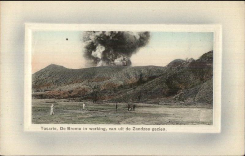 Soerabaja Java Volcano c1910 Postcard