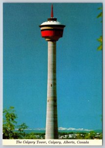 Calgary Tower, Calgary Alberta Canada, Chrome Postcard, NOS