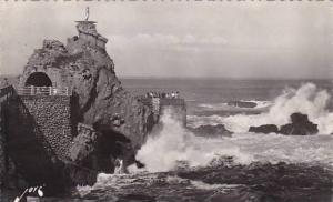 France Biarritz Rocher de la Vierge 1955 Photo