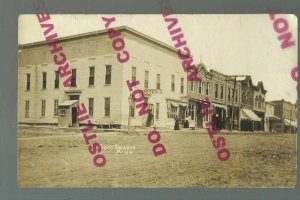 Good Thunder MINNESOTA RPPC c1910 MAIN STREET nr Mankato Mapleton Lake Crystal 1