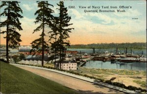 Bremerton Washington WA Navy Yard Officers Quarters View c1910 Postcard