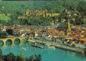 Germany Heidelberg am Neckar mit Schloss 1977