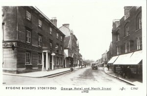 Hertfordshire Postcard - Bygone Bishops Stortford - George Hotel c1922 - U56
