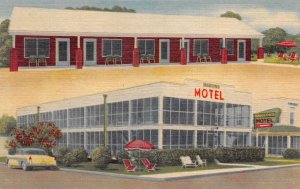 Virginia Beach Virginia Manson's Motel Vintage Postcard AA58633