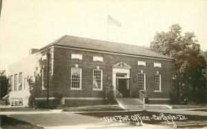 Carthage Illinois Post Office 1943 RPPC Photo Postcard 2164