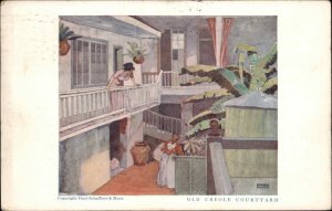 Edward Penfield New Orleans Creole Courtyard LYNN MA Dan Donahue Clothing