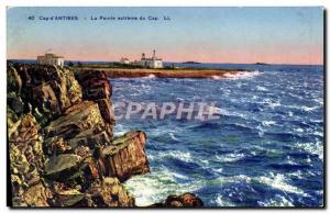 Old Postcard Cap D & # 39antibes Pointe Du Cap Extreme