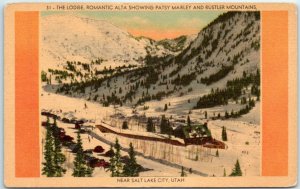 M-36316 The Lodge Romantic Alta Showing Patsy Marley and Rustler Mountains Utah