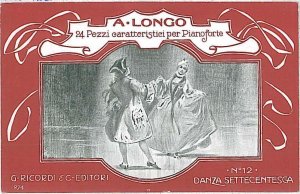 15992 - VINTAGE POSTCARD : ADVERTISING - ITALY - MUSIC : DANCING-