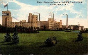 Wisconsin Racine Home Of Original-Genuine HORLICK'S Malted Milk