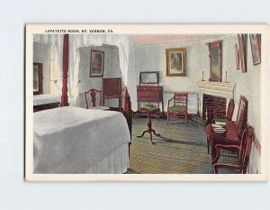 Postcard Lafayette Room, Mount Vernon, Virginia