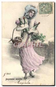Old Postcard Fantaisie Joyeuse years