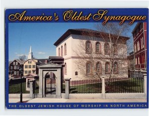 Postcard Touro Synagogue 72 Touro Street Newport Rhode Island USA