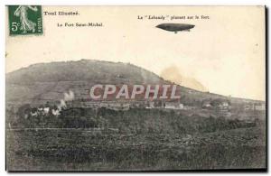 Old Postcard Jet Aviation Airship Zeppelin The Lebaudy hovering on Fort Fort ...