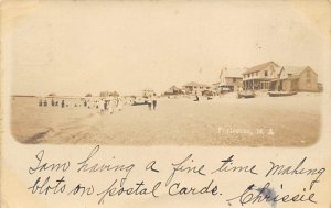 Fortescue Beach Scene Real Photo - Fortescue, New Jersey NJ