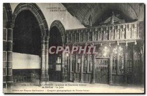 Old Postcard surroundings Lannion Interior of the ancient Abbey of the Jube K...