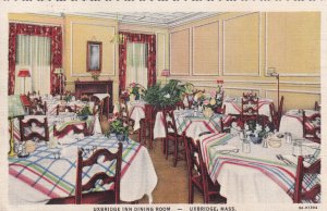 UXBRIDGE, Massachusetts, 1930-1940s; Uxbridge Inn Dining Room