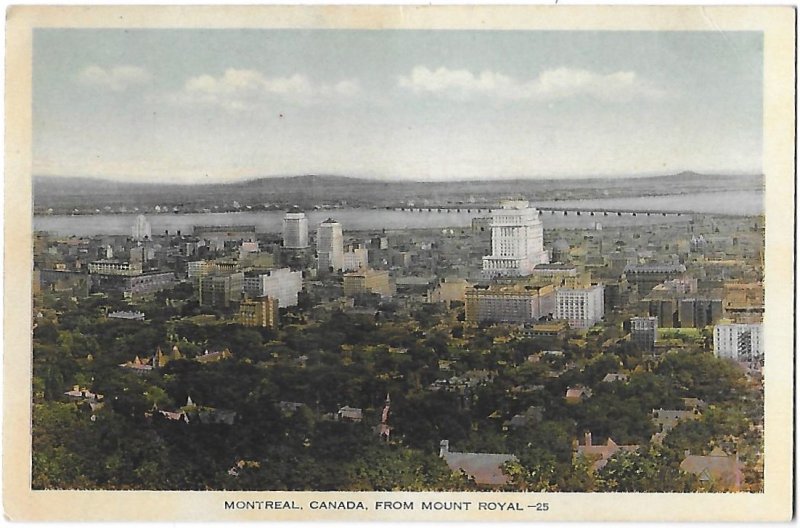 Montreal Canada From Mount Royal