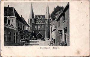 Netherlands Broederpoort Kampen Vintage Postcard C030