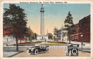 Washington Monument, Mt Vernon Place in Baltimore, Maryland